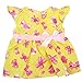 HappyBB Baby Doll Clothes Skirt Fits 14 inches American Girl Doll - 2 PCS Floral Dress