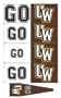 Wyoming Cowboys Animated 3-D Auto Spin-Flags
