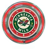 NHL Minnesota Wild 14-Inch Diameter Neon Clock