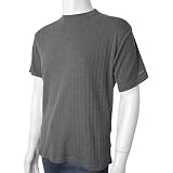 DKNY Men's Ribbed Crew Neck Short Sleeve Shirt