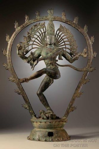 Shiva Dancing as Nataraja, Chola Dynasty Statue - 24"x36" Poster