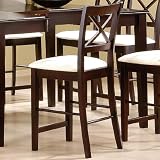 Coaster Counter Height Bar Stools, Pacific Cappuccino Wood Finish, Set of 2 Coaster Counter Height Bar Stools, Pacific Cappuccino Wood Finish, Set of 2