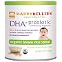 HAPPYBELLIES Brown Rice Cereal Contains DHA and Probiotics, Organic, 7-Ounce Canisters (Pack of 6)