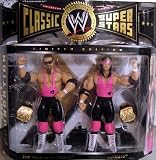 WWE CLASSIC SUPERSTARS JIM "THE ANVIL" NEIDHART AND bRET "HIT MAN" HART ACTION FIGURESIMAGE