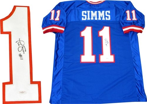 Phil Simms Autographed/Hand Signed New York Giants Jersey (James Spence)