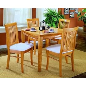 5pc Liz Collection Bistro Dining Table & Chairs Dinette Set