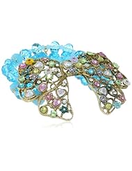 Betsey Johnson "Fairyland" Multi-Charm Bow Stretch Bracelet, 7.5"