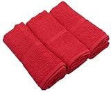 日本製 【泉州こだわり】 フェイスタオル 3枚組 (赤×3)