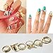 7pcs Set Rings Skull Bowknot Heart Nail Knuckle Rings Band Mid Finger Tip Stacking Rings