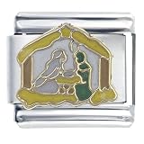Nativity Scene Christmas Italian Charms Bracelet Link