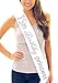 15th Birthday Quinceanera Sash - Rhinestone 15th Birthday Princess Satin Sash - Party Decorations & Supplies - White