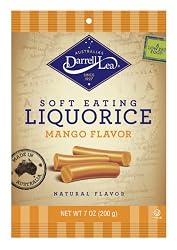 Darrell Lea Mango Soft Eating Liquorice, 7-Ounce Bags (Pack of 8)
