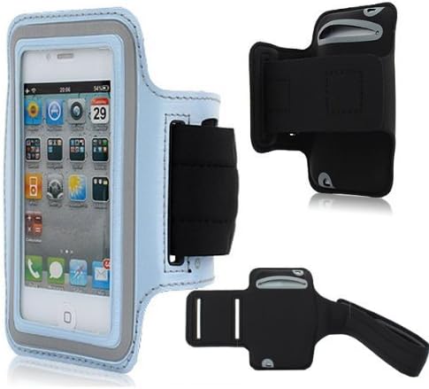 Pioneer Tech® Waterproof Sports Gym Running Jogging Armband Case Pouch For Iphone 5, 5s (GM-Light blue)