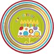 Design Design Party On, Desert Plate, 8-CountPackages (Pack of 6)