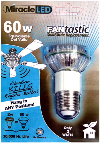 Miracle LED 605026 Ceiling Fan Bulb, White