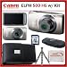 Canon Powershot 500 HS Digital ELPH Camera (Silver) w/ SSE