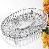 CLARICE CRYSTAL OVAL SECTIONAL PLATE