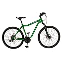 Gents 26 Inch MuddyFox Street Front Suspension Mountain Bike in Anodised Green.