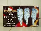 Kurt S Adler LED Icicle-style lights - blue