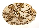 Arda Vanessa 16-Inch Platter, Antique Beige Brown