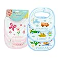 Breakfast, Lunch and Dinner Bib Set - Pink/Blue (Pink) Lowest Price