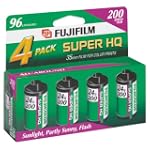 Fujifilm Super HQ 200 Speed 24 Exposure 35mm Film (4 Pack)