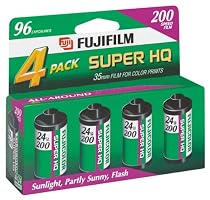 Fujifilm Super HQ 200 Speed 24 Exposure 35mm Film (4 Pack)