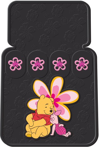 Plasticolor 001322R01 Pooh Paradise Universal-Fit Molded Front Floor Mats - Set of 2
