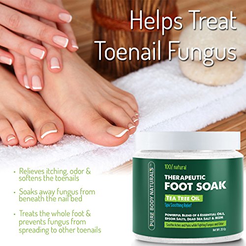 Foot Soak with Tea Tree Oil and Epsom Salt 20 oz Tea Tree Essential