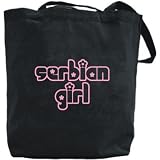 Canvas Tote Bag Black  Chick Girls Serbian  Serbia And Montenegro Country