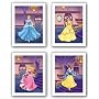 Disney Princesses Set by Walt Disney 12"x9" Art Print Poster