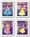 Disney Princesses Set by Walt Disney 12"x9" Art Print Poster