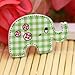 Polytree 50pcs Multicolored Cartoon Animal 2 Holes Wood Sewing Buttons (Elephant)