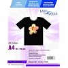 20 Blatt DIN A4 Textilfolie - T-shirt Folie f�r schwarze und dunkle Textilien
