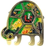 Decorated Tortoise Animal Pin Brooch