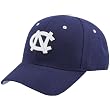 NCAA Zephyr North Carolina Tar Heels (UNC) Navy Fitted Hat w/White "NC"