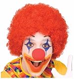 Clown Afro Wig - Red