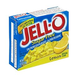 Jell-O Sugar-Free Gelatin Dessert, Lemon, 0.3-Ounce Boxes (Pack of 24)