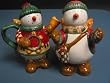 Debbie Mum Snow Angel Village Sugar & Creamer