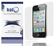 Halo Screen Protector Film Clear (Invisible) for iPhone 4G 4S 4 (3 Pack + 3 Bonus Back Films)
