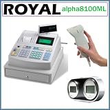 Royal ALPHA8100ML Electronic Cash Register + Weather Station Atomic Clock + USB Bar Code Scanner