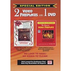2 Video Fireplaces On 1 DVD