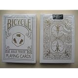 珍しい自転車GOLD TRACEのデッキプレイングカード Rare Bicycle GOLD TRACE Deck Playing Cards