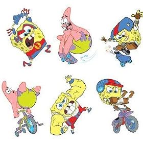 Party Favors Supplies 72 Items Per Unit Spongebob Tattoos