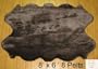 Faux Sheepskin Fur Pelt 8' x 6' (CHOCOLATE)