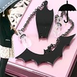 雨の日をちょっとハッピーに★傘チャーム(コウモリset/ブラックBNi色)KC-020