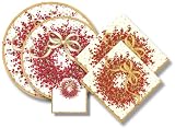 Caspari Large Entertaining Kit with 20 cocktail napkins, 20 lunch napkins, 8 salad plates, 8 dinner plates, and 8 placecards, Pepperberry