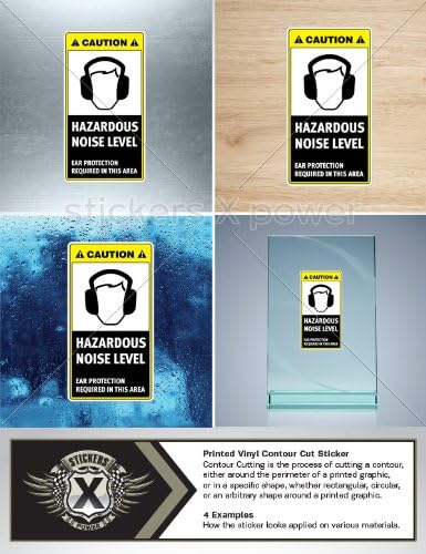 Decals Sticker Caution Danger Car Window Wall Art Decor Helmet Roommates Motorcycle Note Book Garage Doors Size: 5 X 2.7 Inches Vinyl color print