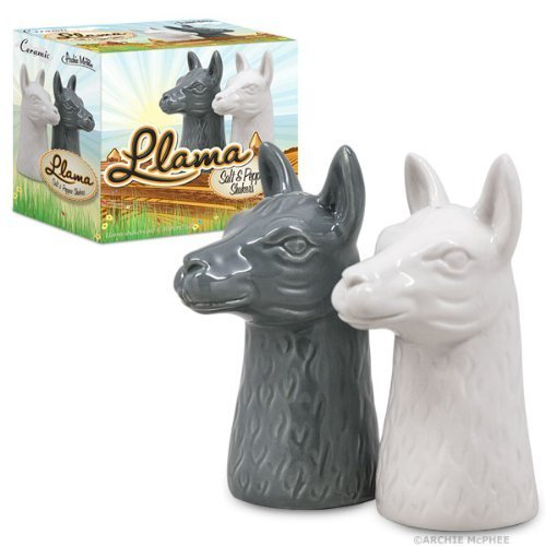 Llama Salt and Pepper Shakers