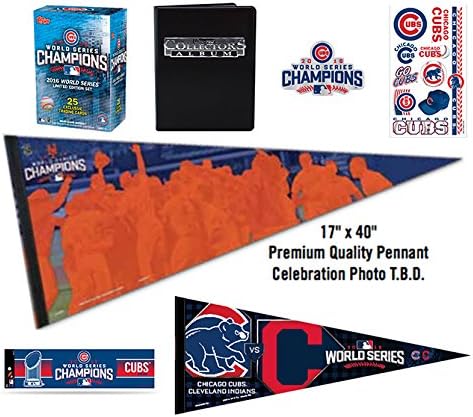 CHICAGO CUBS 2016 WORLD SERIES CHAMPIONS PLATINUM DELUXE COMBO PACK